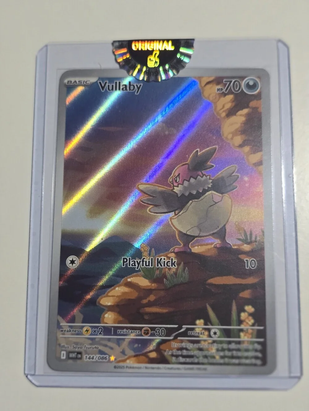 Pokemon Vullaby 144/086 White Flare Illustration Rare Art Rare Full Art NM